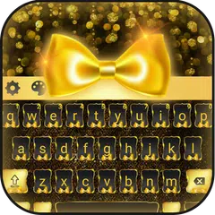 Baixar Teclado elegante Aurum Gold Bowknot Classy APK