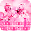 Pink Teddy Bear love keyboard