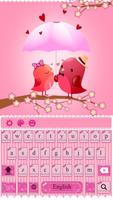 Cute Pink Nouveau clavier Affiche