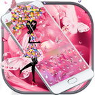 Pink Rose Water Drops icon