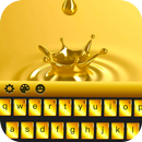 Golden Drops Keyboard Theme APK