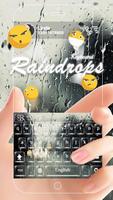 Raindrops Keyboard Theme تصوير الشاشة 1