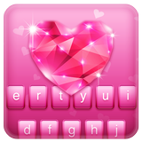 Pink Cute Keyboard Theme icône