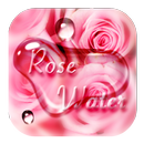 Pink Rose Flower Drops Theme APK