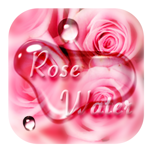 Pink Rose Flower Drops Theme