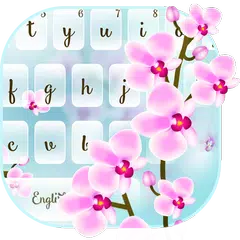 Fiori di orchidea tastiera