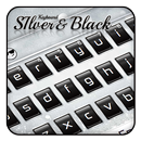 Argent Noir Clavier Thème APK