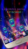 Colorful music theme keyboard capture d'écran 2