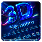 霓虹灯3D蓝色全息立體鍵盤打字機 图标