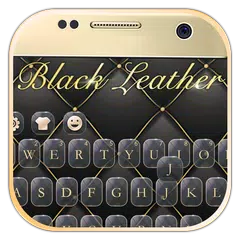 Скачать Black Leather Noble Keyboard APK
