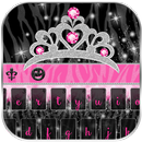 Diva Zebra Keyboard with Pink Feathers APK