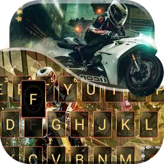 Motorcycle Rider Keyboard