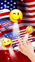 American Flag Emoji Keyboard capture d'écran 1