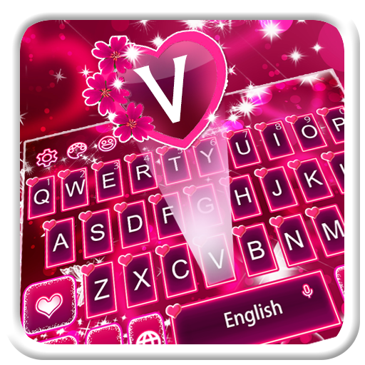 Amor coração Tema de teclado