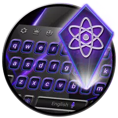 Tech Keyboard - Purple Black Fusion APK 下載