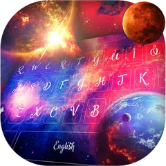 Baixar Sparkling Teclado do arco-íris Planeta Galaxy APK