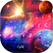 Sparkling Keyboard Rainbow Planet Galaxy