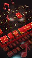 Red Robot Music keyboard Theme poster