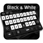 Black & White Keyboard أيقونة