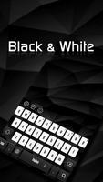 Black & White Keyboard الملصق