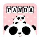 Mignonne Panda Clavier icône