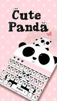 Mignonne Panda Clavier Affiche