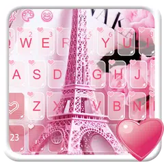 download rosa di Parigi splendente rosa tema APK