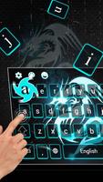 Neon Dragon Art 3D Keyboard Thema capture d'écran 1