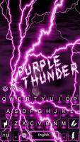 purple thunder lumière clavier Affiche