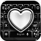 Black Silver Typewriter أيقونة