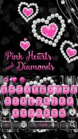 Love Pink Hearts Diamonds Keyboard screenshot 2