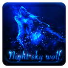 Night sky wolf-icoon