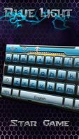 Blue Light Star War Game Keyboard Theme ภาพหน้าจอ 1