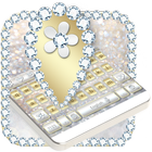 Luxury Gold & Silver Keyboard icono