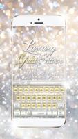 Luxury Gold & Silver Keyboard poster