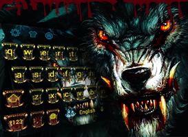 Roar blood wolf keyboard poster