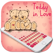 Cute Teddy In Love-Keyboard