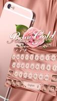 Rose Gold Emoji Keyboard Affiche