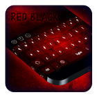 लाल काली कीबोर्ड आइकन