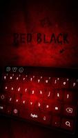 Rouge Noir Clavier Affiche