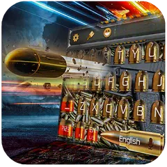 Скачать Gun and bullet Keyboard Theme APK