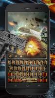 Gun and bullet Keyboard Theme โปสเตอร์