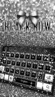 Schwarz Bowknot Tastatur Plakat