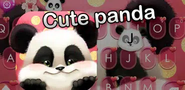 Love Cute Panda Keyboard Theme