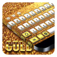 Скачать Gold Silver Keyboard APK