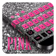 Скачать Розовый Черные Клавиатура APK