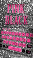 Roze Zwart Toetsenbord-poster