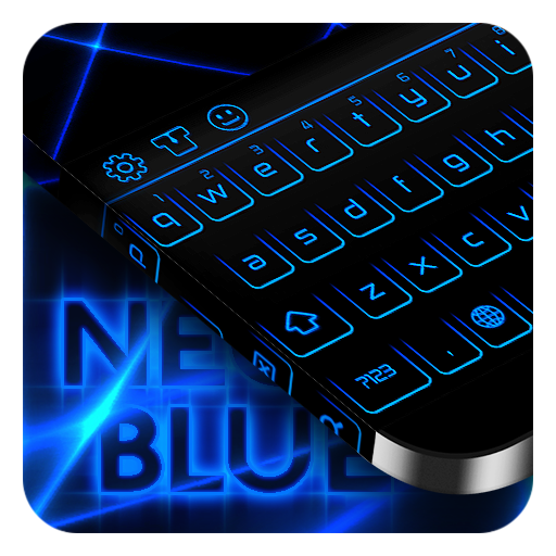 неон синий клавиатура