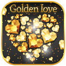 Golden Love Diamond Theme APK