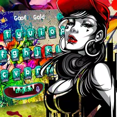 Street Graffiti Belle Keyboard Theme APK Herunterladen